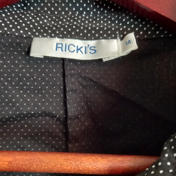 Ricki's Black & White Polka Dot Blouse - Picture 3 of 7